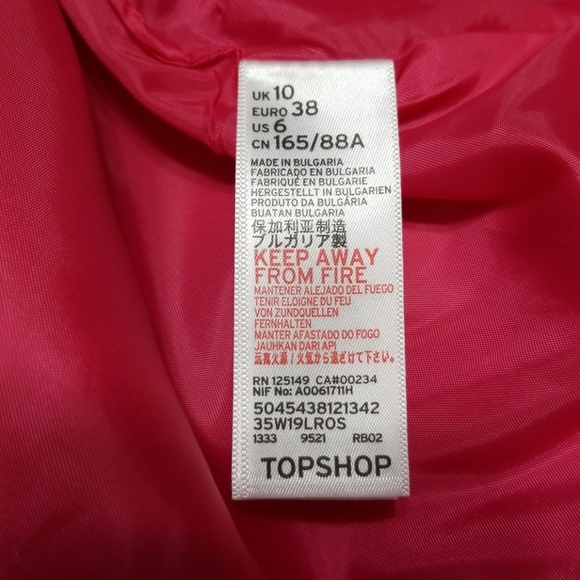 NWT Topshop front cross hot pink mini dress - Picture 4 of 8